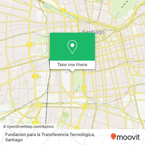 Fundación para la Transferencia Tecnológica map