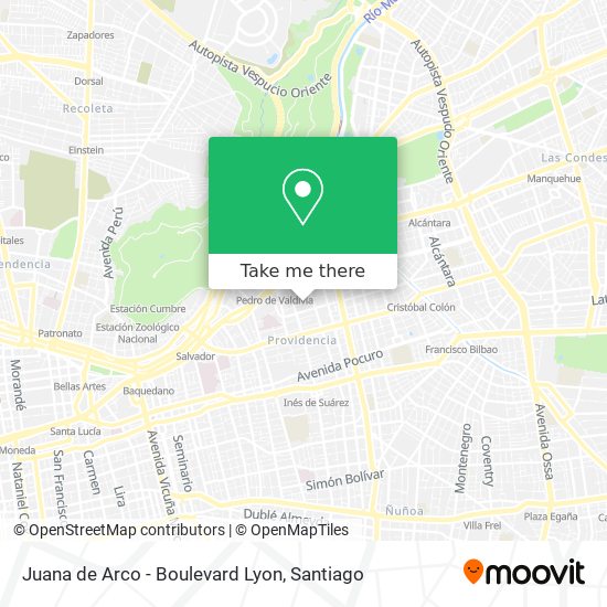 Juana de Arco - Boulevard Lyon map