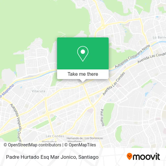 Padre Hurtado Esq Mar Jonico map