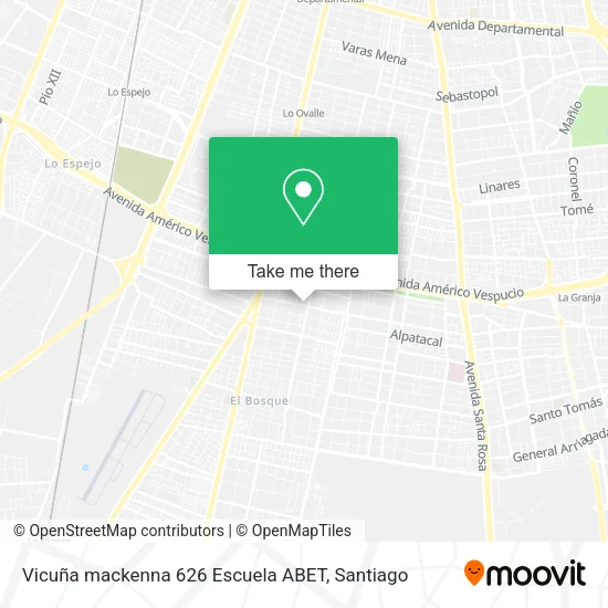 Vicuña mackenna 626 Escuela ABET map