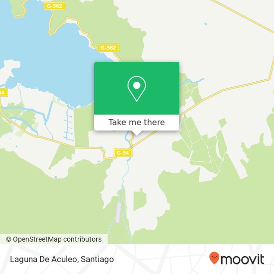 Laguna De Aculeo map