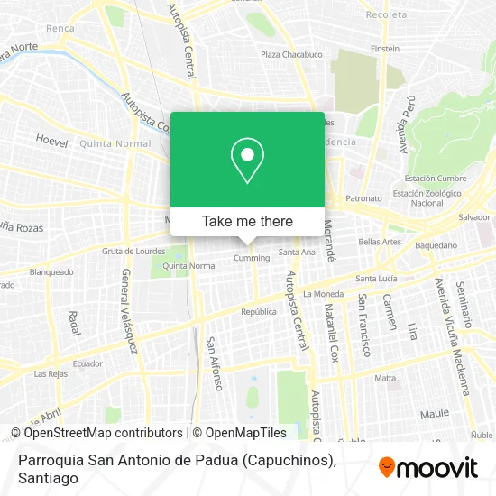 Parroquia San Antonio de Padua (Capuchinos) map