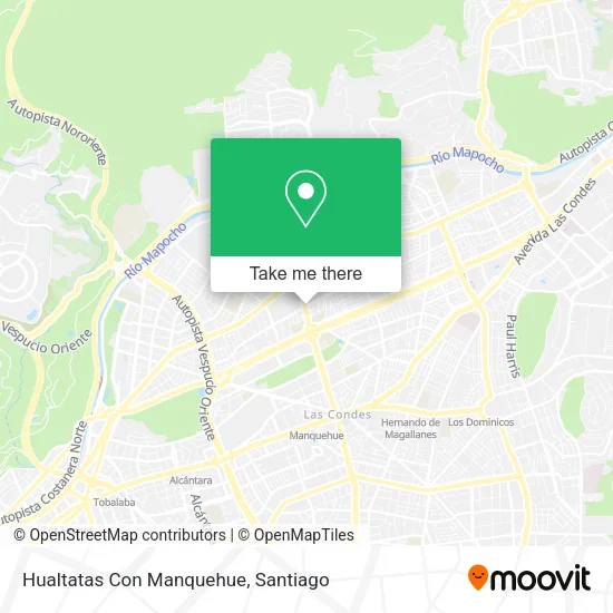 Hualtatas Con Manquehue map
