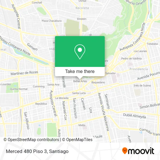 Merced 480 Piso 3 map