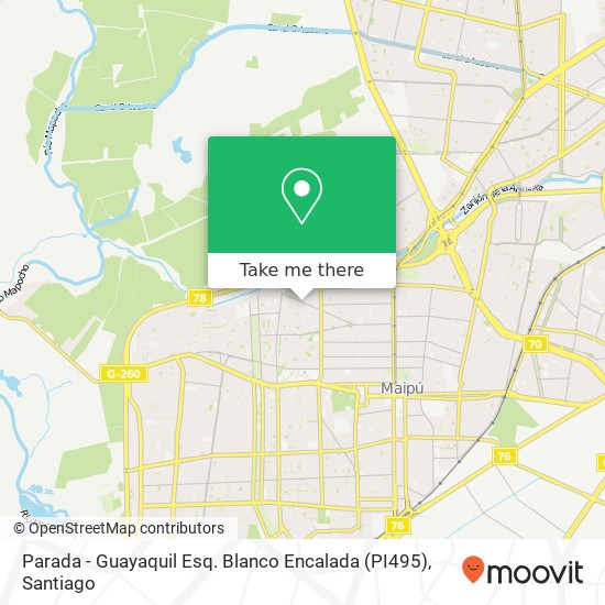 Mapa de Parada - Guayaquil Esq. Blanco Encalada (PI495)