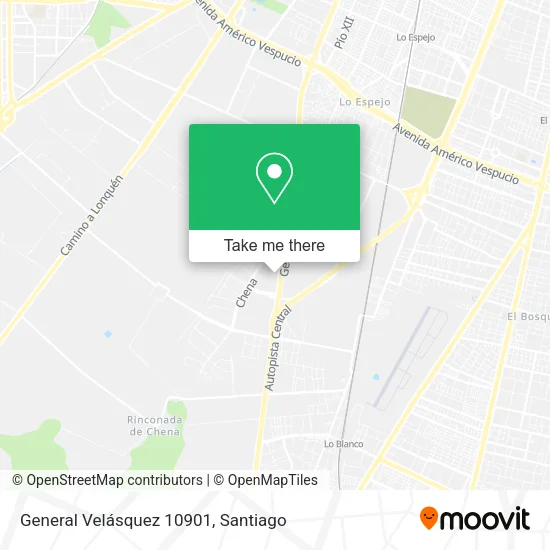 General Velásquez 10901 map