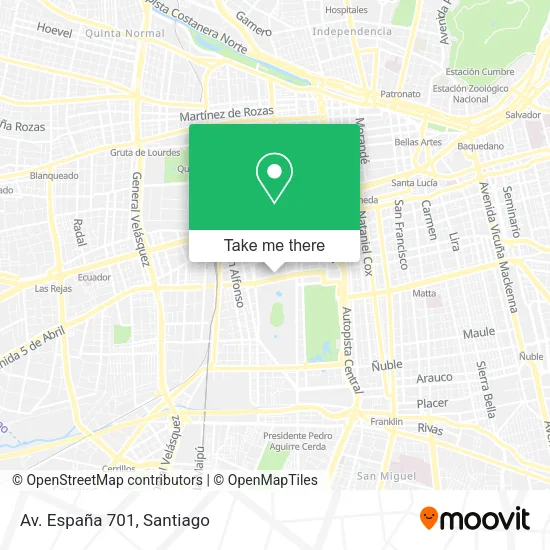 Av. España 701 map