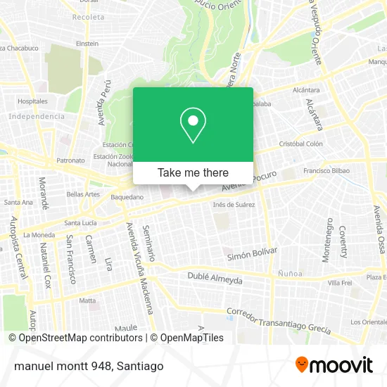 manuel montt 948 map