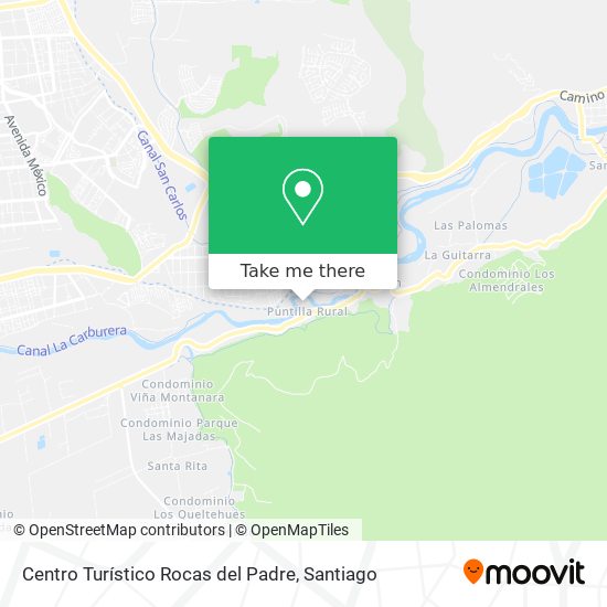 Centro Turístico Rocas del Padre map
