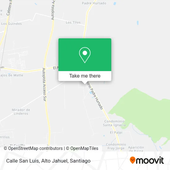 Mapa de Calle San Luis, Alto Jahuel