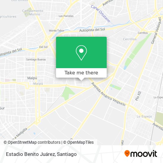 Estadio Benito Juárez map