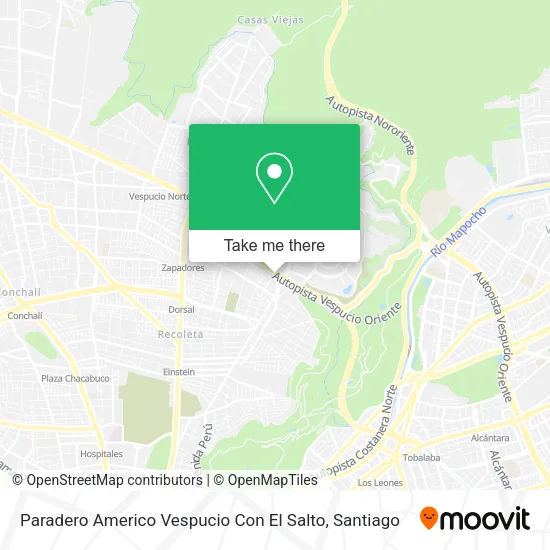 Paradero Americo Vespucio Con El Salto map