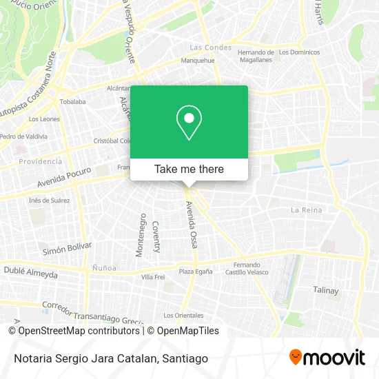 Notaria Sergio Jara Catalan map