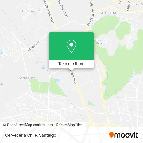 Cervecería Chile map