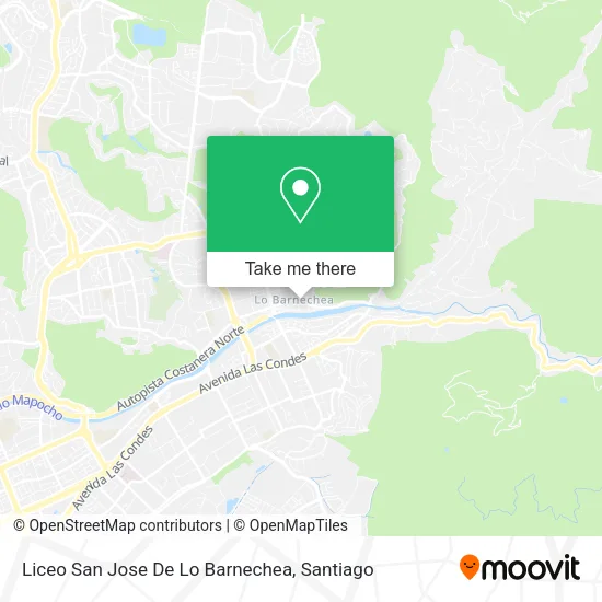 Liceo San Jose De Lo Barnechea map