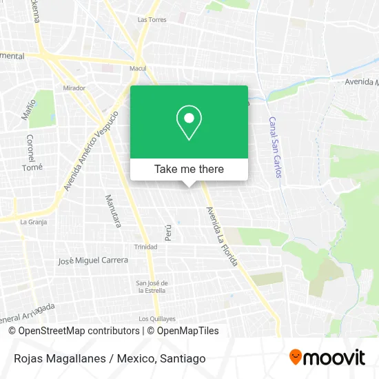 Rojas Magallanes / Mexico map