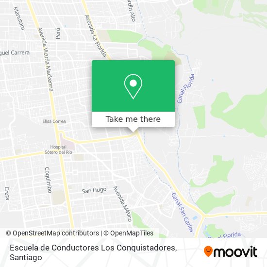 Escuela de Conductores Los Conquistadores map