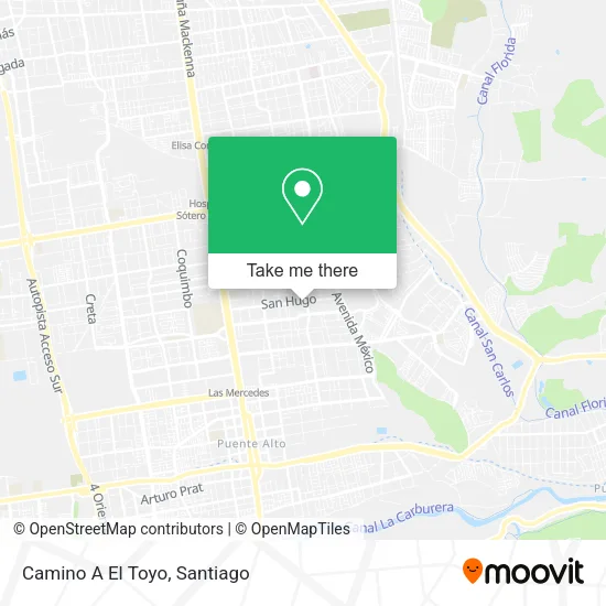 Mapa de Camino A El  Toyo