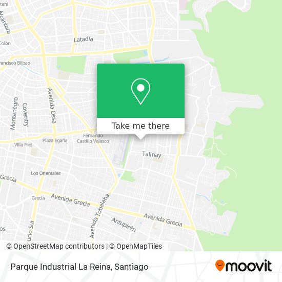 Parque Industrial La Reina map