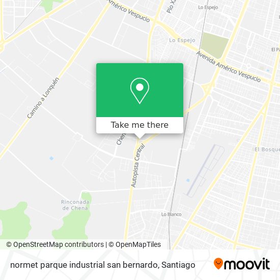 Mapa de normet parque industrial san bernardo