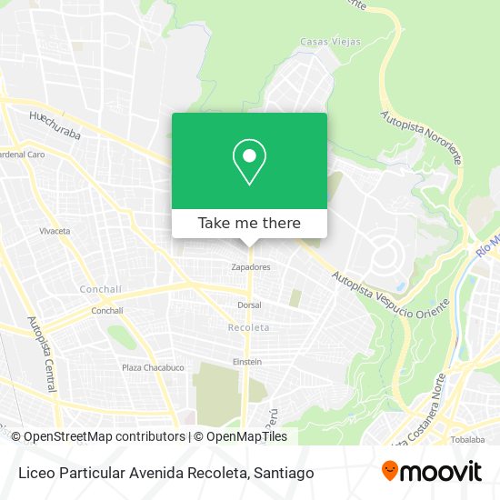 Liceo Particular Avenida Recoleta map