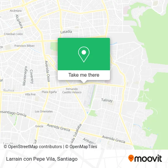 Larrain con Pepe Vila map