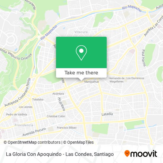 La Gloria Con Apoquindo - Las Condes map