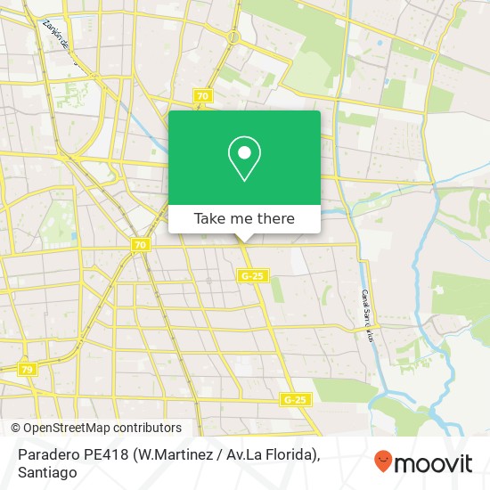 Paradero PE418  (W.Martinez / Av.La Florida) map
