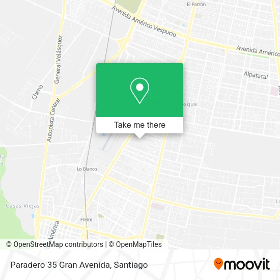 Paradero 35 Gran Avenida map