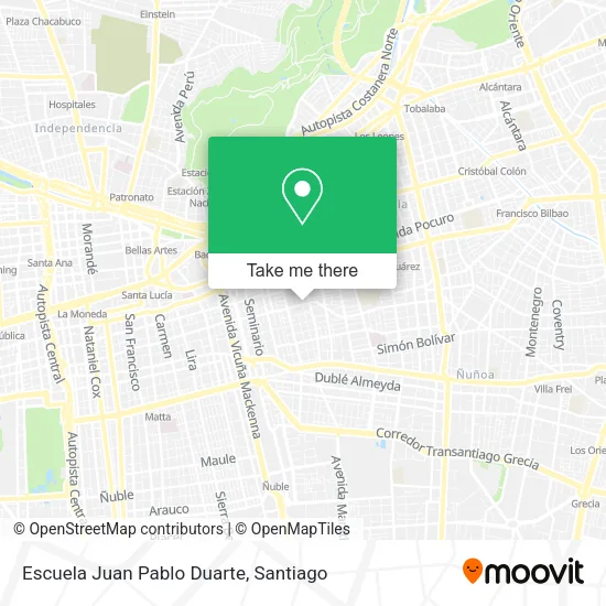 Escuela Juan Pablo Duarte map