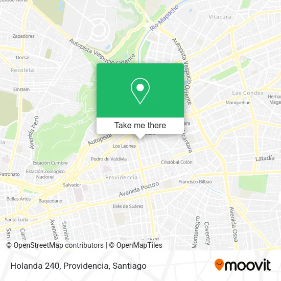 Holanda 240, Providencia map