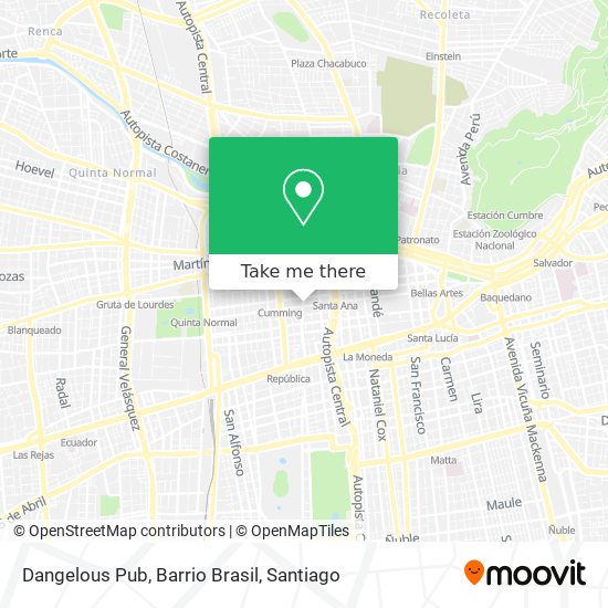 Mapa de Dangelous Pub, Barrio Brasil