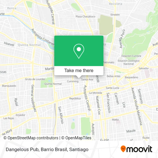 Dangelous Pub, Barrio Brasil map