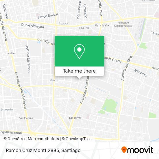 Ramón Cruz Montt 2895 map