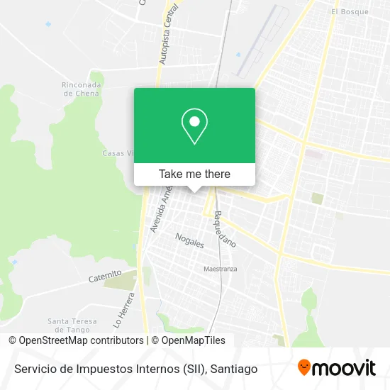 Servicio de Impuestos Internos (SII) map