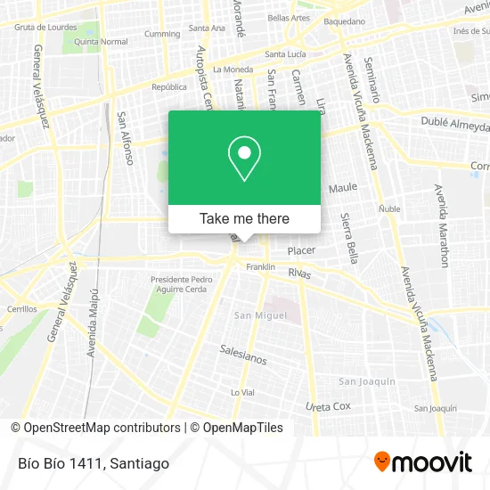 Bío Bío 1411 map