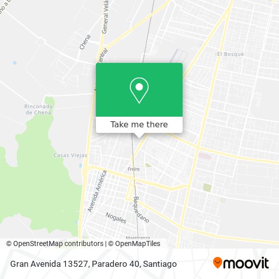 Gran Avenida 13527, Paradero 40 map