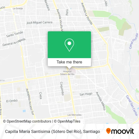 Capilla María Santísima (Sótero Del Río) map