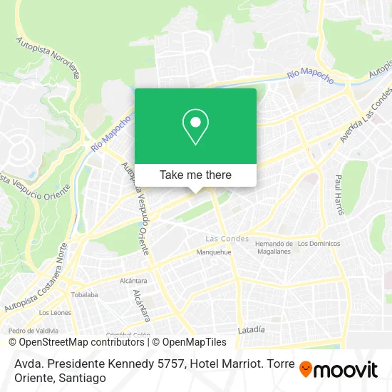 Avda. Presidente Kennedy 5757, Hotel Marriot. Torre Oriente map