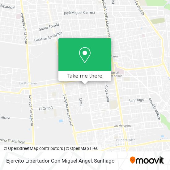 Ejército Libertador Con Miguel Angel map