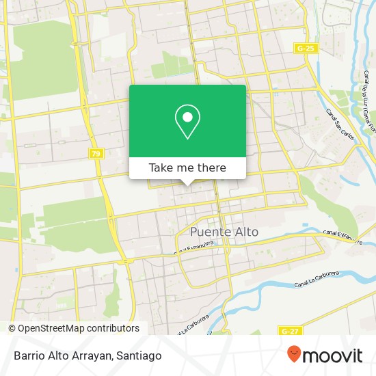 Barrio Alto Arrayan map