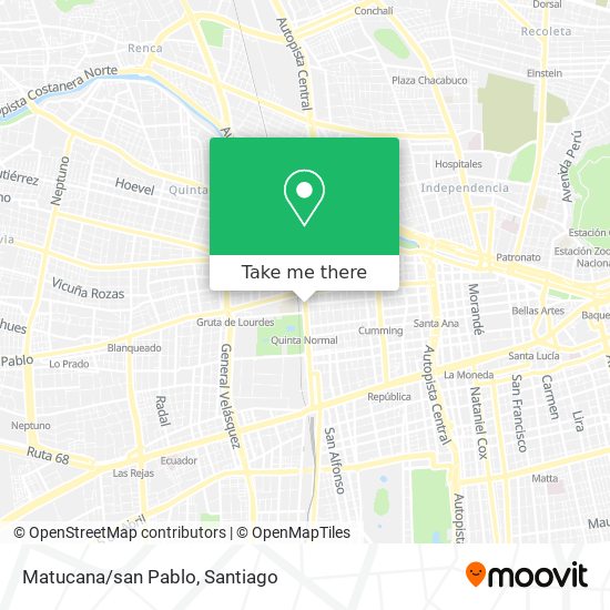Matucana/san Pablo map