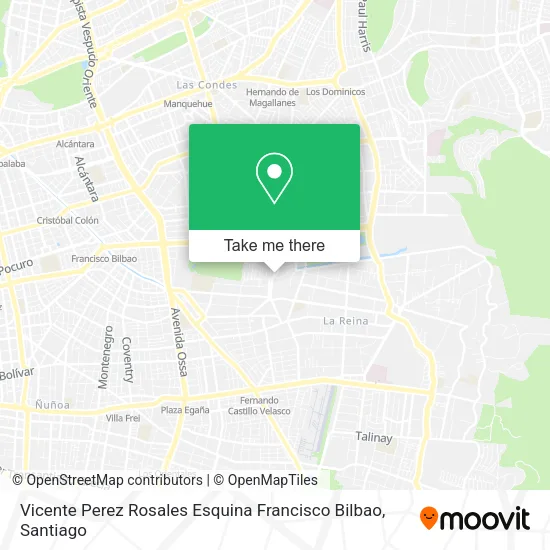 Vicente Perez Rosales Esquina Francisco Bilbao map