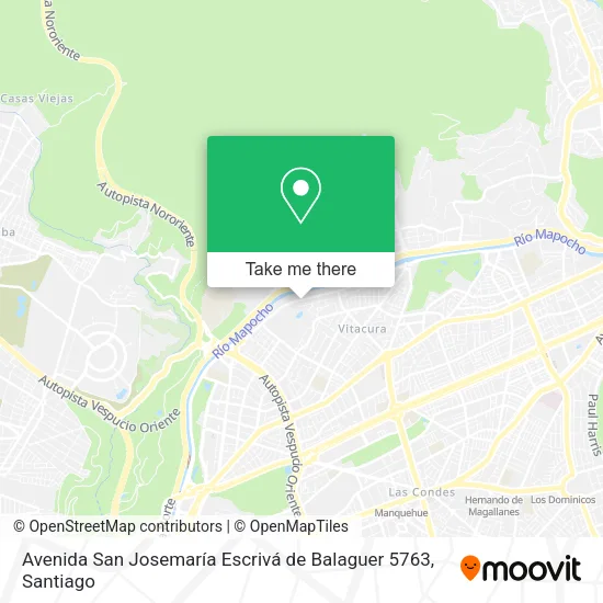 Avenida San Josemaría Escrivá de Balaguer 5763 map