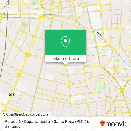 Mapa de Parada 6 - Departamental - Santa Rosa (PH16)