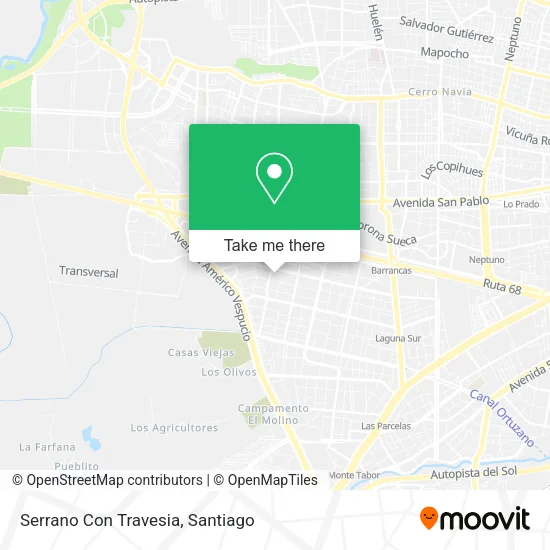 Serrano Con Travesia map