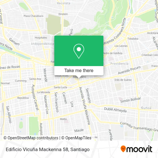 Edificio Vicuña Mackenna 58 map