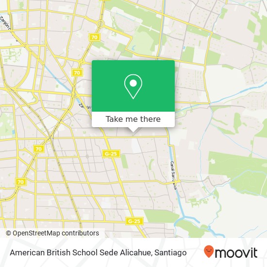 Mapa de American British School Sede Alicahue