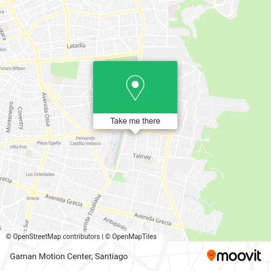 Gaman Motion Center map