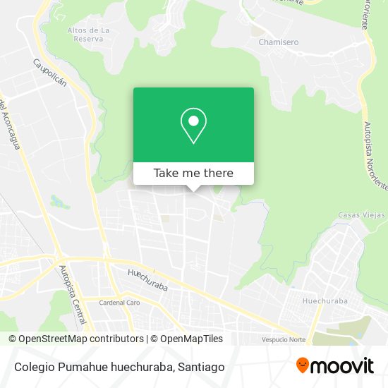 Colegio Pumahue huechuraba map